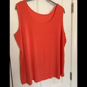 Carolyn Strauss plus 1X coral tank top